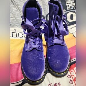 Dusty Violet Velvet 1460 Dr. Martens